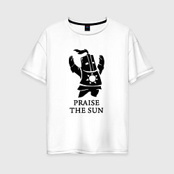 Футболка оверсайз женская Praise the Sun, цвет: белый