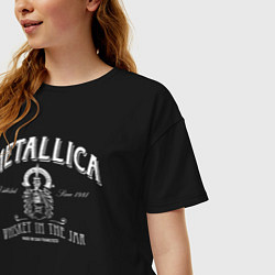 Футболка оверсайз женская Metallica: Whiskey in the Jar, цвет: черный — фото 2