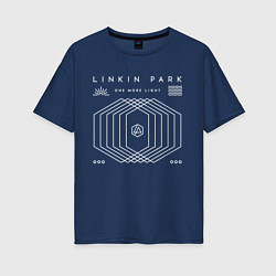 Футболка оверсайз женская Linkin Park: One More Light, цвет: тёмно-синий