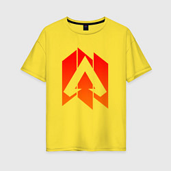Футболка оверсайз женская Apex Legends: Symbol, цвет: желтый
