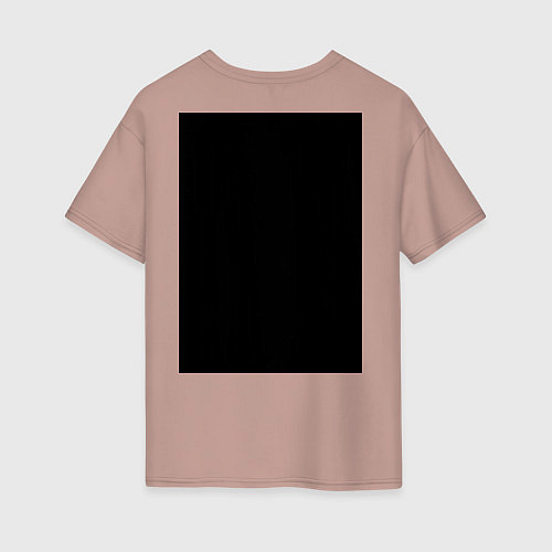 Женская футболка оверсайз Go Beyond! Plus Ultra! / Пыльно-розовый – фото 2