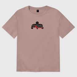 Футболка оверсайз женская WorkOut: GTA V Style, цвет: пыльно-розовый
