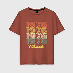 Футболка оверсайз женская 1976 Classic, цвет: кирпичный