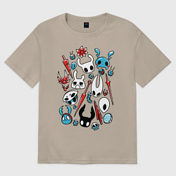 Футболка оверсайз женская Hollow Knight, цвет: миндальный