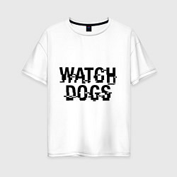 Футболка оверсайз женская Watch Dogs, цвет: белый