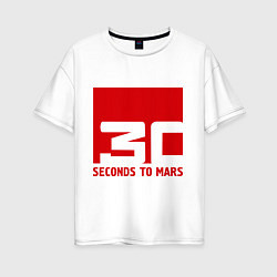 Женская футболка оверсайз 30 seconds to mars