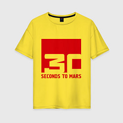 Женская футболка оверсайз 30 seconds to mars