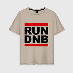 Футболка оверсайз женская RUN DNB, цвет: миндальный