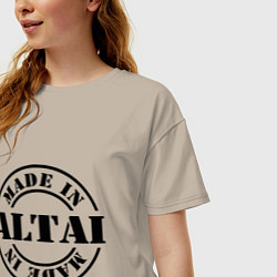 Футболка оверсайз женская Made in Altai, цвет: миндальный — фото 2