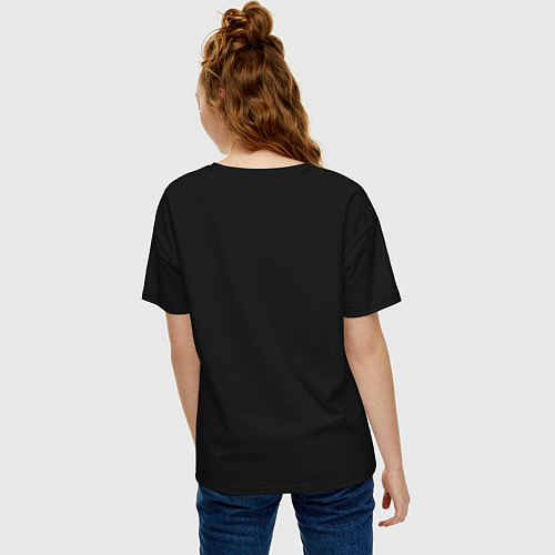 Женская футболка оверсайз Flash / Черный – фото 4
