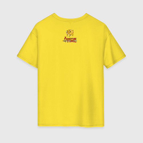 Женская футболка оверсайз Jake the dog / Желтый – фото 2
