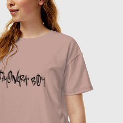 Футболка оверсайз женская SAYONARA BOY, цвет: пыльно-розовый — фото 2