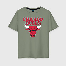 Женская футболка оверсайз CHICAGO BULLS