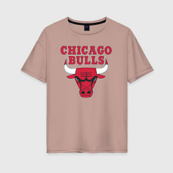 Женская футболка оверсайз CHICAGO BULLS