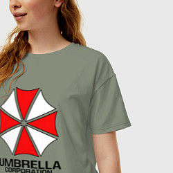 Футболка оверсайз женская UMBRELLA CORP, цвет: авокадо — фото 2