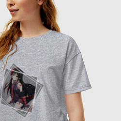 Футболка оверсайз женская Акаме, цвет: меланж — фото 2