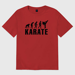 Футболка оверсайз женская Karate Evolution, цвет: красный