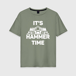 Женская футболка оверсайз It's hammer time