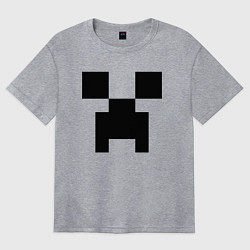 Футболка оверсайз женская Minecraft, цвет: меланж