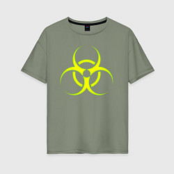 Футболка оверсайз женская BIOHAZARD, цвет: авокадо