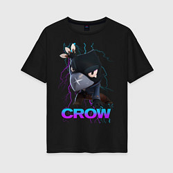 Женская футболка оверсайз Brawl Stars CROW