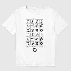 Футболка оверсайз женская PORTAL, цвет: белый