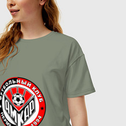 Футболка оверсайз женская ФК Амкар Пермь, цвет: авокадо — фото 2