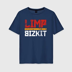 Футболка оверсайз женская LIMP BIZKIT, цвет: тёмно-синий