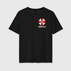 Футболка оверсайз женская UMBRELLA CORP, цвет: черный