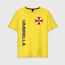 Футболка оверсайз женская UMBRELLA CORP, цвет: желтый