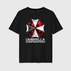 Футболка оверсайз женская UMBRELLA CORP, цвет: черный