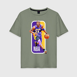Футболка оверсайз женская NBA Kobe Bryant, цвет: авокадо