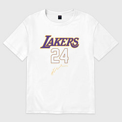 Футболка оверсайз женская LA LAKERS, цвет: белый