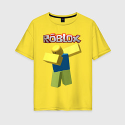 Футболка оверсайз женская Roblox Dab, цвет: желтый