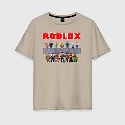 Футболка оверсайз женская ROBLOX, цвет: миндальный