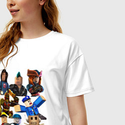 Футболка оверсайз женская ROBLOX, цвет: белый — фото 2