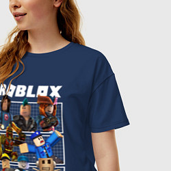 Футболка оверсайз женская ROBLOX, цвет: тёмно-синий — фото 2