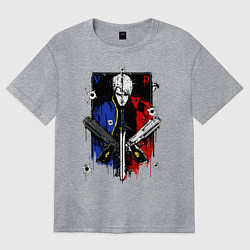 Футболка оверсайз женская DMC, цвет: меланж