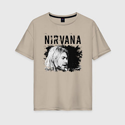 Женская футболка оверсайз NIRVANA