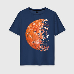 Футболка оверсайз женская BasketBall Style, цвет: тёмно-синий