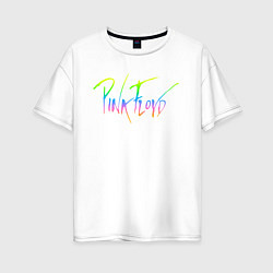 Футболка оверсайз женская Pink Floyd, цвет: белый