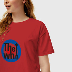 Футболка оверсайз женская The Who, цвет: красный — фото 2