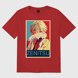 Футболка оверсайз женская Зеницу Агацума, цвет: красный