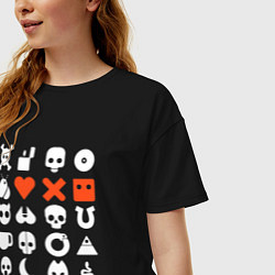 Футболка оверсайз женская LOVE DEATH ROBOTS LDR, цвет: черный — фото 2