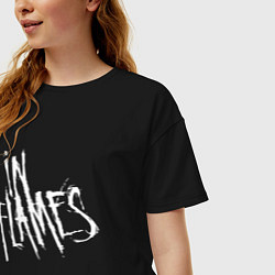 Футболка оверсайз женская In Flames, цвет: черный — фото 2