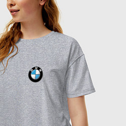 Футболка оверсайз женская BMW, цвет: меланж — фото 2