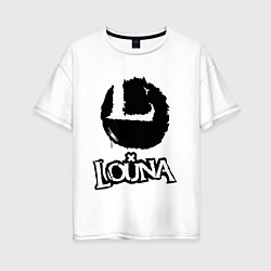 Футболка оверсайз женская Louna, цвет: белый