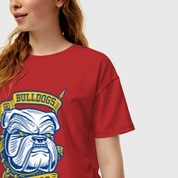 Футболка оверсайз женская GO BULLDOGS, цвет: красный — фото 2