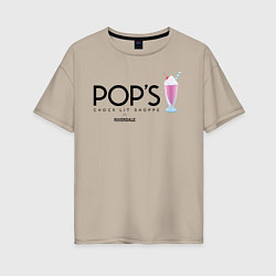 Женская футболка оверсайз POPS