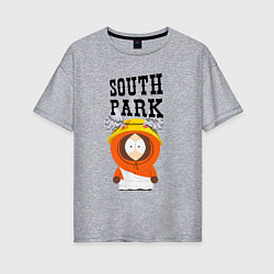 Футболка оверсайз женская South Park Кенни, цвет: меланж
